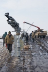 Установка концевой оросительной пушки Установка концевой оросительной пушки